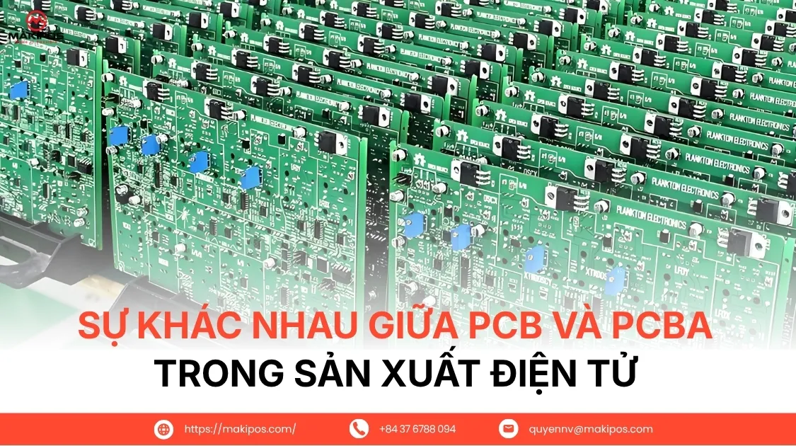 Sự khác nhau giữa PCB và PCBA trong sản xuất điện tử